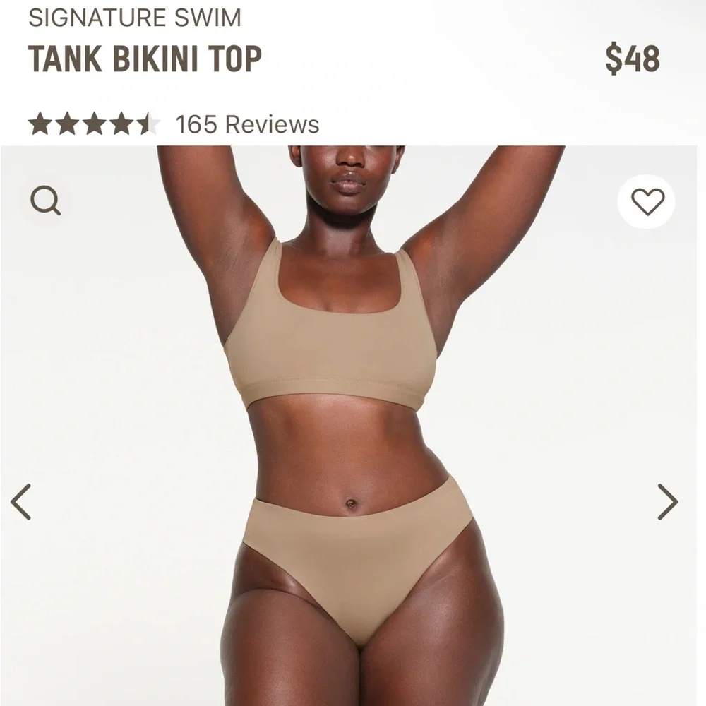 Skims Tank Bikini Top + Matching Tanga